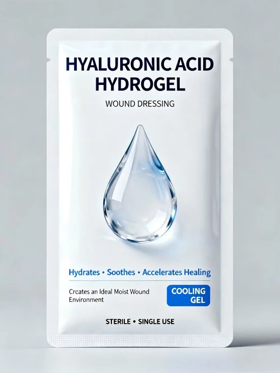 Pansement hydrogel à base d'acide hyaluronique-